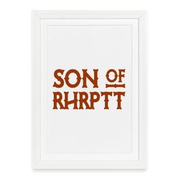 Son of Rhrptt - Ruhrpott - Zeche - Zollverein - Framed poster (27 × 37 cm) - white - Front
