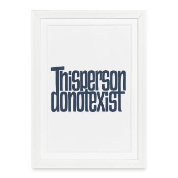 ThisPersonDoNotExist - Framed poster (27 × 37 cm) - white - Front