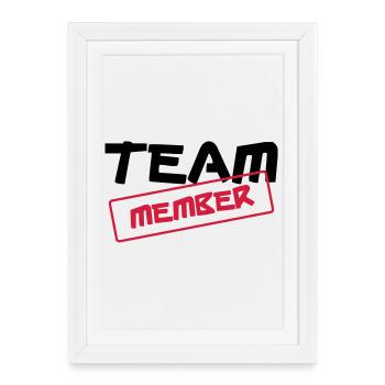 [ Team Member ] - Affiche encadrée (27 × 37 cm) - blanc - Devant