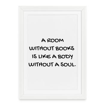 Quote - Life - Love - Happiness - Citation - Zitat - Framed poster (27 × 37 cm) - white - Front