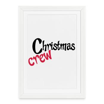 Travail d’équipe à Noël - Affiche encadrée (27 × 37 cm) - blanc - Devant