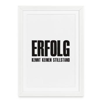 Mot du succès pour le fondateur, l’entrepreneur, la startup - Affiche encadrée (27 × 37 cm) - blanc - Devant