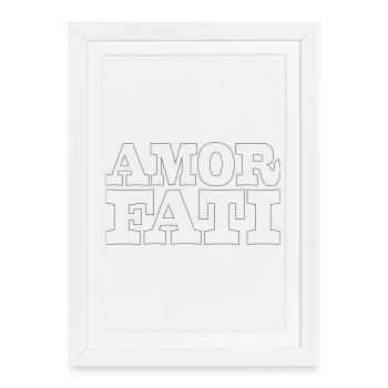 43 AMOR FATI - Framed poster (27 × 37 cm) - white - Front