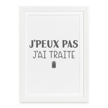I Can't I Treated – Humour Farmer - Framed poster (27 × 37 cm) - white - Front
