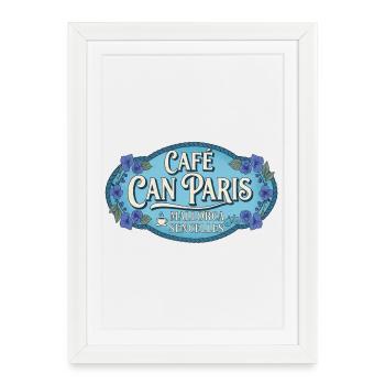 Mallorca Cafe Can Paris Sencelles - Framed poster (27 × 37 cm) - white - Front
