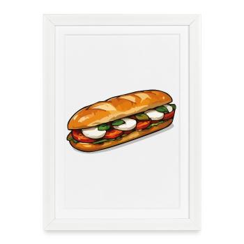 Freshly Sandwich Art - Framed poster (27 × 37 cm) - white - Front