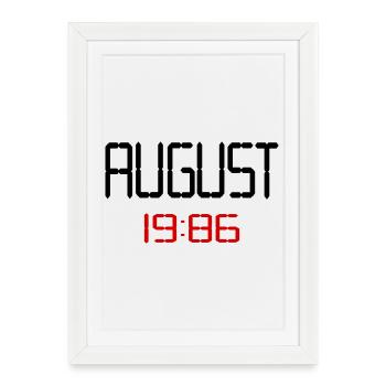 40e anniversaire, août 1986 - Affiche encadrée (27 × 37 cm) - blanc - Devant