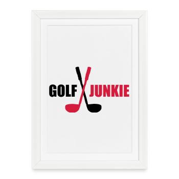 golf - Framed poster (27 × 37 cm) - white - Front