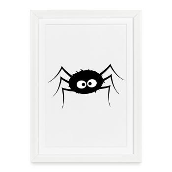 spider - Framed poster (27 × 37 cm) - white - Front