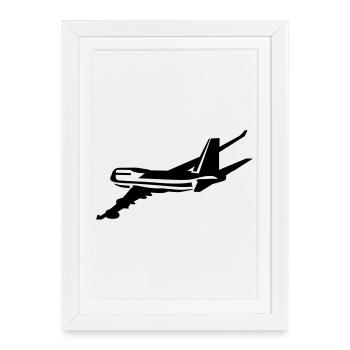 _747 - Affiche encadrée (27 × 37 cm) - blanc - Devant