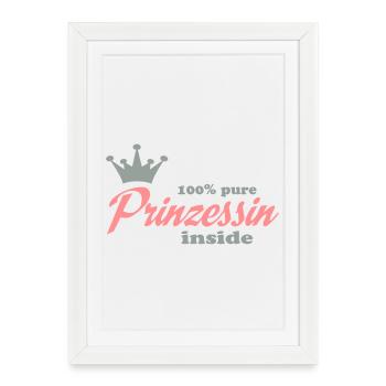 princesse - Affiche encadrée (27 × 37 cm) - blanc - Devant