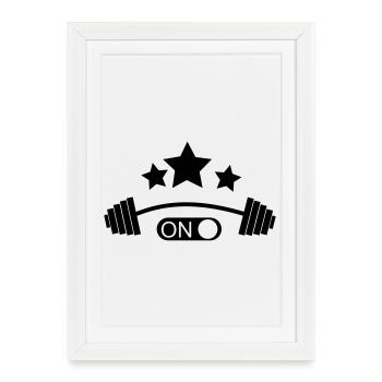 bodybuilder, bodybuilding, fitness, workout, beast - Framed poster (27 × 37 cm) - white - Front