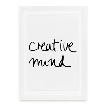 creative mind - Framed poster (27 × 37 cm) - white - Front