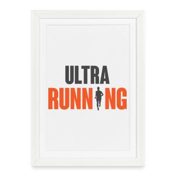 Ultra course - Affiche encadrée (27 × 37 cm) - blanc - Devant