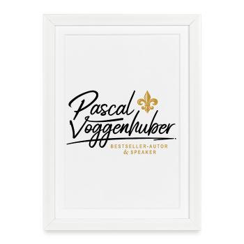 Pascal Voggenhuber Author & Speaker - Framed poster (27 × 37 cm) - white - Front