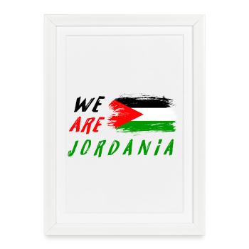 nous sommes la Jordanie - Affiche encadrée (27 × 37 cm) - blanc - Devant