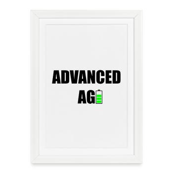 Âge avancé - Affiche encadrée (27 × 37 cm) - blanc - Devant