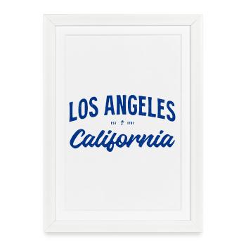 Los Angeles - Affiche encadrée (27 × 37 cm) - blanc - Devant