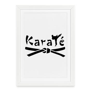 Karate - Framed poster (27 × 37 cm) - white - Front