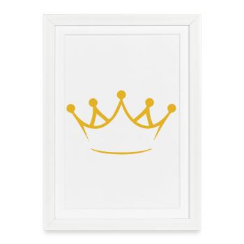 Couronne d’or - Affiche encadrée (27 × 37 cm) - blanc - Devant