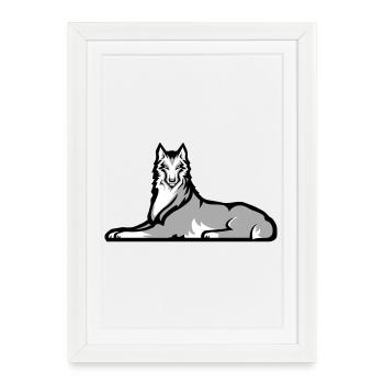 Chechen Lone Wolf - Framed poster (27 × 37 cm) - white - Front