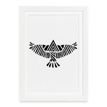 Aigle - Affiche encadrée (27 × 37 cm) - blanc - Devant