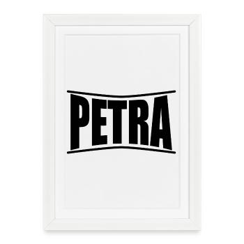 Petra t-shirt t-shirt idée cadeau - Affiche encadrée (27 × 37 cm) - blanc - Devant