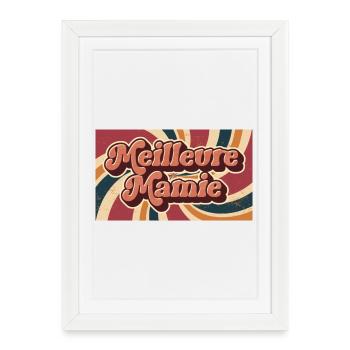 Meilleur Mamie - Affiche encadrée (27 × 37 cm) - blanc - Devant