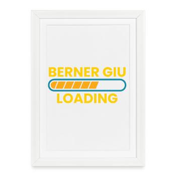 Berner Giu Loading Bern - Gerahmtes Poster (27 × 37 cm) - Weiß - Vorne