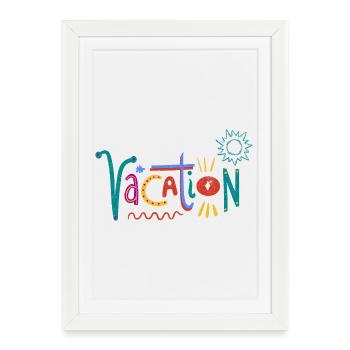 Colorful Valentine's Day Art with Heart Motifs - Framed poster (27 × 37 cm) - white - Front