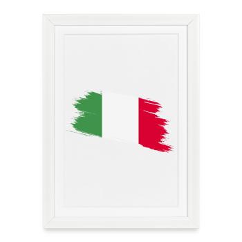 Italie - Affiche encadrée (27 × 37 cm) - blanc - Devant