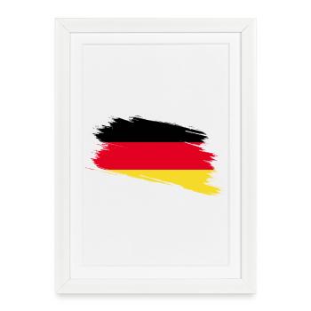 Germany - Framed poster (27 × 37 cm) - white - Front