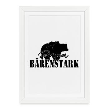 Papa Stark 2026 – Conception de père fort - Affiche encadrée (27 × 37 cm) - blanc - Devant