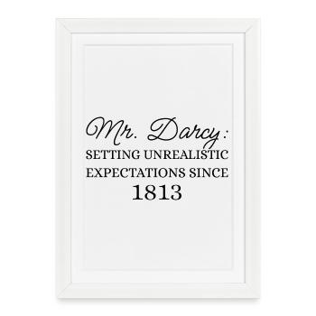 M. Darcy : Des attentes irréalistes depuis 1813 III - Affiche encadrée (27 × 37 cm) - blanc - Devant