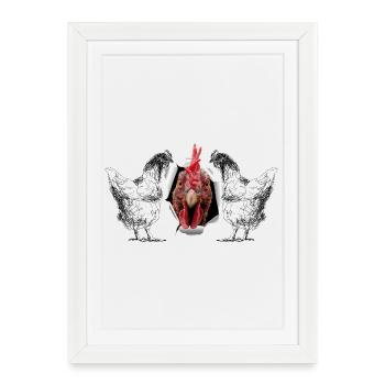 Happy Easter - Framed poster (27 × 37 cm) - white - Front