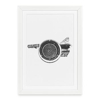 L’héritage de Jetpower - Affiche encadrée (27 × 37 cm) - blanc - Devant