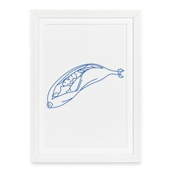 Chocolate Banana - Framed poster (27 × 37 cm) - white - Front