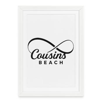 Cousins Beach – Infinity - Framed poster (27 × 37 cm) - white - Front