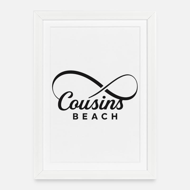 Cousins Beach – Infinity - Gerahmtes Poster (27 × 37 cm) - Weiß