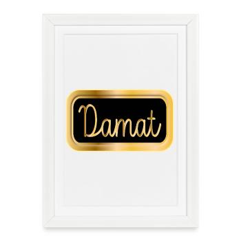 Marié Turquie Mariage Turc DAMAT - Affiche encadrée (27 × 37 cm) - blanc - Devant