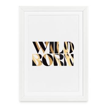 Wild Bold Animal Print Design - Framed poster (27 × 37 cm) - white - Front