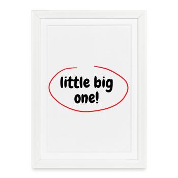 Small - big - Framed poster (27 × 37 cm) - white - Front