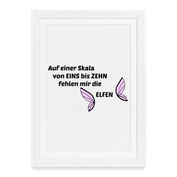 Lutins - Affiche encadrée (27 × 37 cm) - blanc - Devant