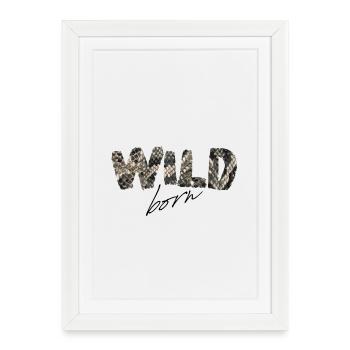 Wild Born Snake Print - Framed poster (27 × 37 cm) - white - Front
