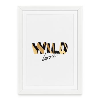 Camouflage Wild Born Gold - Affiche encadrée (27 × 37 cm) - blanc - Devant