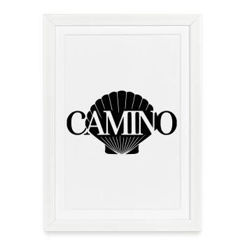 Camino Shell - Framed poster (27 × 37 cm) - white - Front