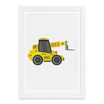 Telescopic hadler - Framed poster (27 × 37 cm) - white - Front