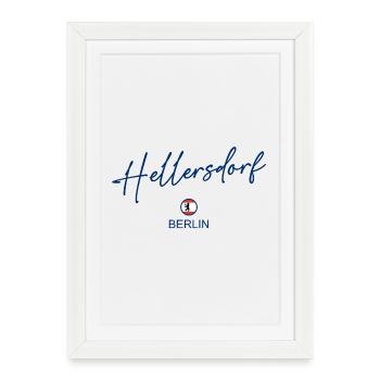 Hellersdorf - Berlin Flag - Berlin Bear - Framed poster (27 × 37 cm) - white - Front