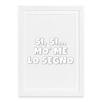 Je le marque, comment pas ? Une réplique tirée d’un film culte - Affiche encadrée (27 × 37 cm) - blanc - Devant