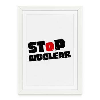 No nuclear power - Framed poster (27 × 37 cm) - white - Front